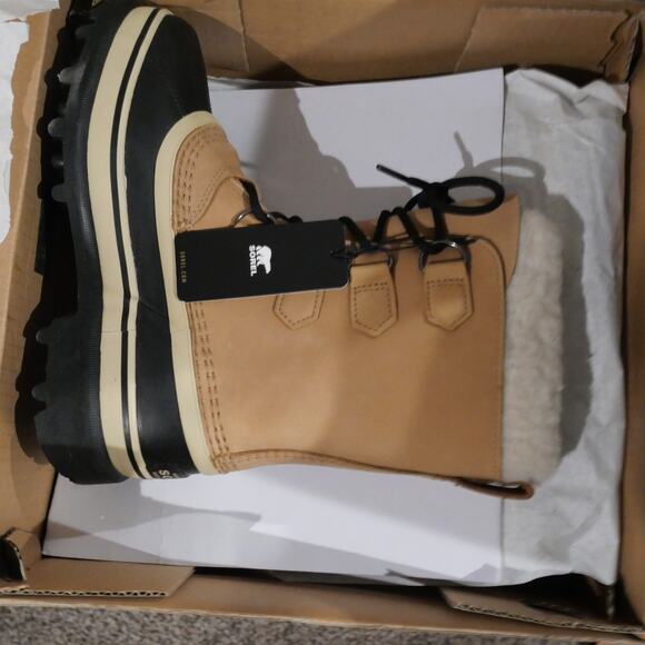 NEW Sorel Caribou Women's 6 WP Boots Insulated Winter Snow Buff Tan Brown - Picture 12 of 14